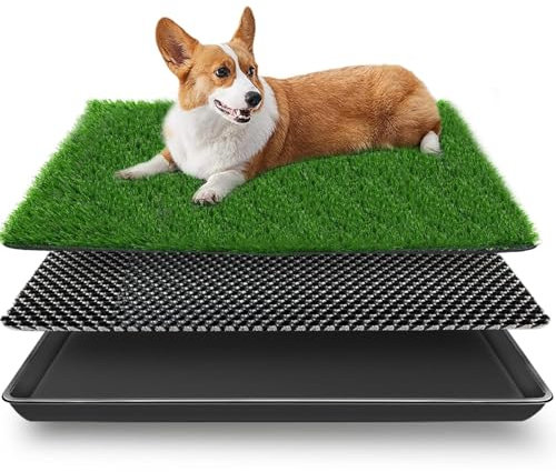 STARROAD-TIM 50 * 60CM Kunstrasen Hundetoilette Hundetoilette für Kleine Hunde Welpenklo Haustiertoilette Trainingsunterlage Wiederverwendbare Haustiertoilette für Haustiere für Kleine Tier WC