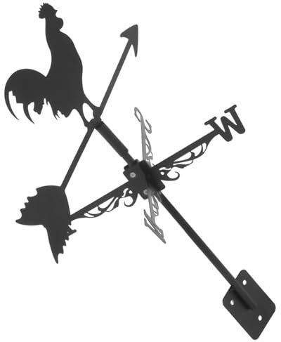 POPETPOP Dachwetterfahne tierische Wetterfahne Wetterhahn aus Metall windmühle wetterfahne Wetterfahnen für den Garten Gartenpfahl aus Metall ländlich Windfahne Statue Indikator 3D Eisen