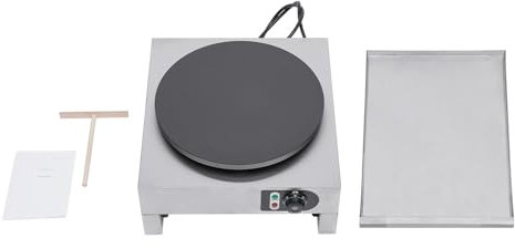 Crepe Maker elettrico con vassoio estraibile termostato integrato Crepes distributore di mandorle bruciate macchina elettrica allungabile Tortilla CrêPe Crepeseisen Frittelle 3000W