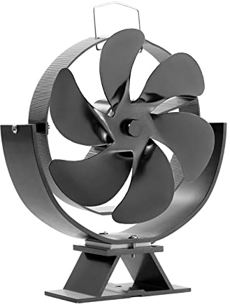 Zqxnt Ventola regolabile per stufa a 6 livelli di distribuzione del calore, potenza termica