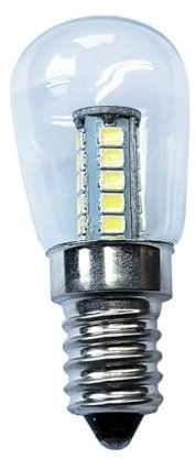 Fengyan Casa Lampadine, Confezione da 20, lampada LED for frigorifero T26S E12/E14/E17/B15D AC220V lampadina for microonde illuminazione al sale(Warm 2700K,E14 220V)