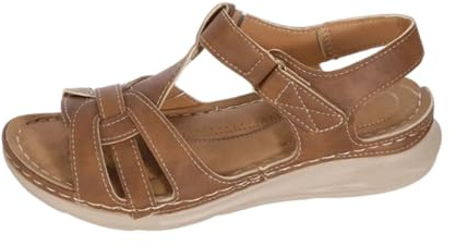 Sandale Femme Ete Talon Compensee - Chaussures Retro Femme Vintage