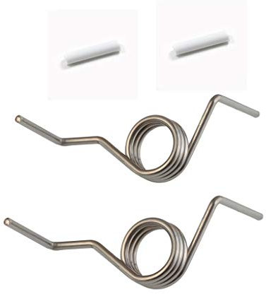 French Door Refrigerator Spring For Samsung DA81-01345B, White Sleeves Pin French Spring RD DA81-01346A Compatible With Models RF267AFWP RF267HERS RF268ABBP RF268ABPN RF268ABRS RF268ABWP ( Pair of 2 )