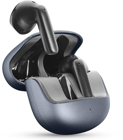 cellularline CALL PURELY Auricolari Bluetooth ENC, 4 Microfoni, ENC Cancellazione del rumore ambientale, 32 ore di Autonomia, Connessione Multipoint, Design Easy Pick, Nero