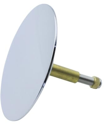 KEABATH Bouchon de baignoire universel de 72 mm en laiton massif réglable poli pour baignoire de salle de bain standard