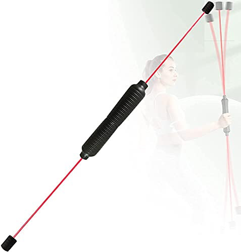 Fitness Schwingstab Pilates Yoga Stange Tremor Bar vibrierende Fitness-Stange Multifunktionale Fitness Flexi Bar, Home Abnehmbare Tremor Bar Hochelastisch, Glasfaser zur Gewichtsreduktion, Fettverbren