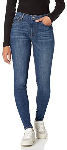 Guess Women's High Rise 1981 Skinny Jeans, Jeans for Women, Zipper Closure, Machine Wash, Imported, Maya Bay, 27