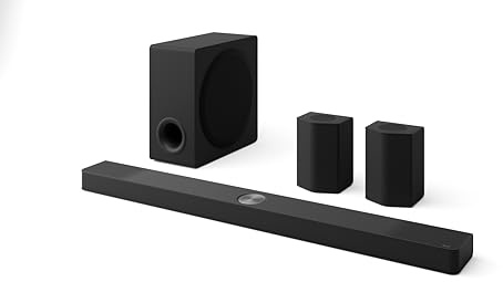 LG S95TR 9.1.5-Channel OLED evo TV Matching Home Theater Soundbar with Rear Surround Speakers and Wireless Subwoofer, Wow Orchestra, Dolby Atmos, WOWCAST Built-in