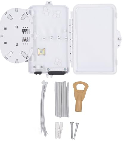 6-kärnig Vattentät Fiberdistributionslåda FTTH, ABS-material Inomhus Utomhus, SC FC-gränssnitt, 180 Graders Roterbar Design