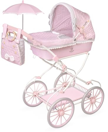 Poussette de Poupées Sophie Pliable avec Ombrelle DeCuevas 81075, Rose