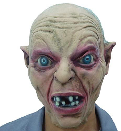 Generisch Hworks Gollum Ring Lords Headwear Latex Scary Mask Cosplay Costume Props for Halloween Party
