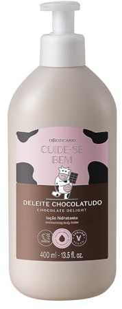 O Boticário Cuide-se Bem Loción corporal Chocolate Delight I Crema Hidratante Corporal Perfumada Mujer 48 Horas de Hidratación Vegan, 400ml