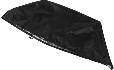 Toddmomy Cubierta para Parrilla de Mesa Pequeña 61x55x42 Cm de Tela Oxford Negra Resistente al Calor, Protector para Horno Tostador y Quemadores, Funda Plegable para Cocina y Camping
