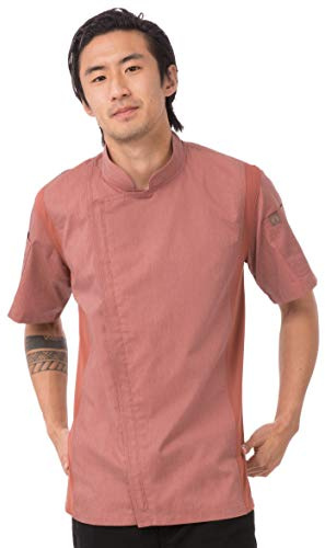 Chef Works Men's BCSZ009BRIXL Chef's Jacket, Brick, X-Large