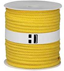 Hummelt® SilverLine-Rope Baumwollseil Baumwollkordel (H) 8mm 40m gelb auf Rolle