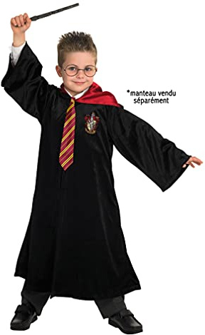 RUBIE'S Harry Potter Officiel - Kit d'Accessoires Harry Potter Baguette + Lunettes + Cravate (Enfant)