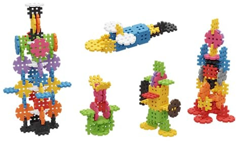 Marioinex Midi Waffle Konstruktionsräder 120 Elemente - Waffelblöcke Bausteine - Noppers Steckbausteine - Sensorik Spielzeug - Montessori Bausteine - Stecksteine Kinder -Bausteine Kinder