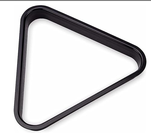 Tiekerbilir Black Plastic Pool Triangle Rack Holder for 8-Ball, Fits Standard 2-1/4 Billiard Balls