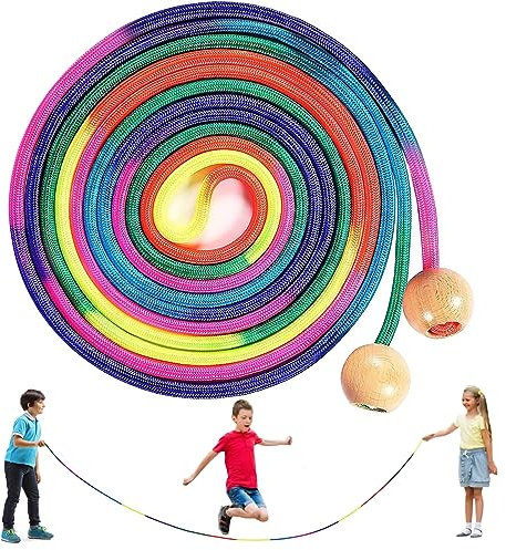 Lange Springseil, Springseil Sport, 5M Springseil für Mehrspieler, Gruppen Seil für Kinder und Erwachsene Seilspringen (C)