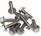 M8 x 25mm Flanged Hex Bolts Fully Threaded A2 Stainless Steel - Secure Fastening Solution for Various Applications (Pack of 10)