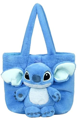 GWAWG Joli sac à bandoulière en peluche pour filles et femmes, sac en peluche de dessin animé, sac à main mignon et doux pour enfants, sac à main de voyage, cadeau d'anniversaire