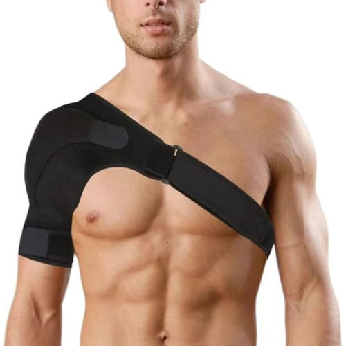 Schulterbandage Neopren Schulterstütze, Schulter Unterstützung Bandage, Oberarm-Bandage für Unterstützung von Schulterverletzungen, steifer Schulter, Unisex, passt sowohl links oder rechts Schulter
