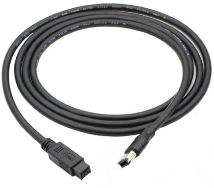 Kfwfuaee Firewires IEEE1394 - Cable adaptador de 6 pines macho a macho de 9 pines para impresoras, escáneres y discos duros