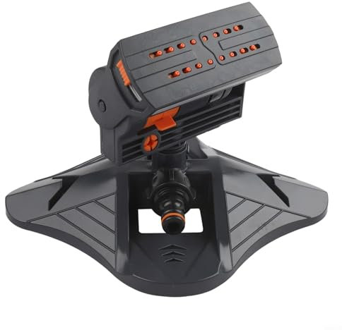 Arroseur carré 16 trous - Avec fonction de rotation automatique - Système d'arrosage pour jardin et pelouse (A)