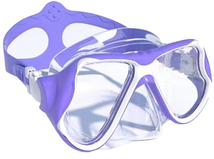 PLCPDM Occhialini da Nuoto per Donna Uomo Maschera Subacquea Resistente All'appannamento Nuoto Resistente all'Acqua Maschera Subacquea con Coprinaso Maschera Subacquea in Silicone per Adolescenti