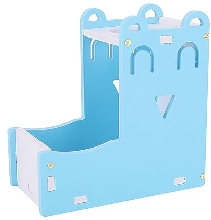HEEPDD Dispensador de Agua para Mascotas 2 en 1, Tablero de Plástico de Madera, Dispensador Automático de Agua para Mascotas Pequeñas como Hámsteres y Ratas, Diseño Compacto para Uso Conveniente Nan