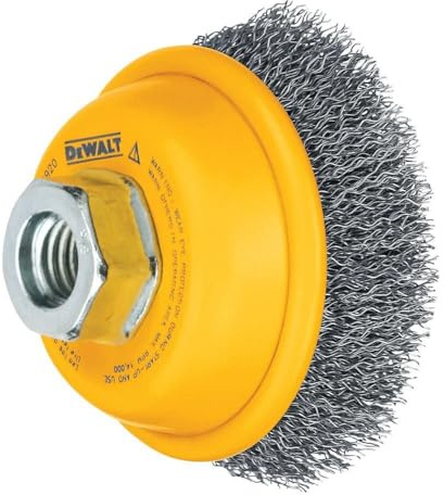 DEWALT Wire Cup Brush, Crimped, 3-Inch (DW4920)