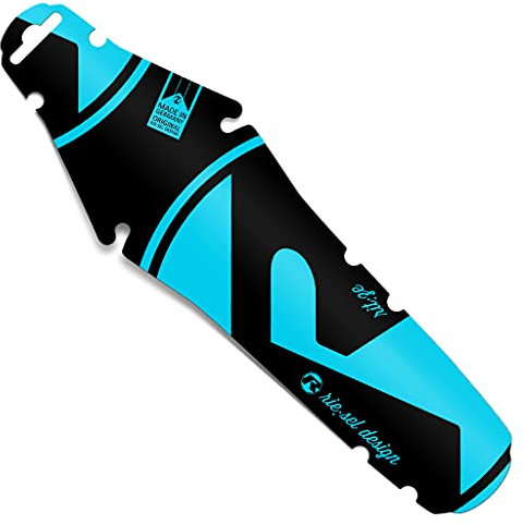 Riesel Design rit:ze – Rennrad & Gravel Mudguard hinten – leichtes Steckschutzblech für den Sattel, universal passend | Made in Germany (Blue)