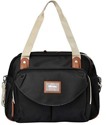 Béaba - Genève II - Baby Changing Bag - Diaper Bag for Babies and Newborn - Large Capacity - Baby Changing Mat - Isothermal Lunch Pouch - Buggy Attachment System - Dark