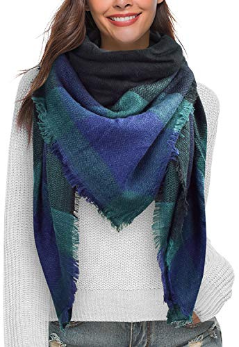 heekpek Moda Nappe Morbido Donne Sciarpa Avvolgere Scialle Scarf Wrap Caldo Modello Lattice Scialle Stole con Nappa Stile Quadrato