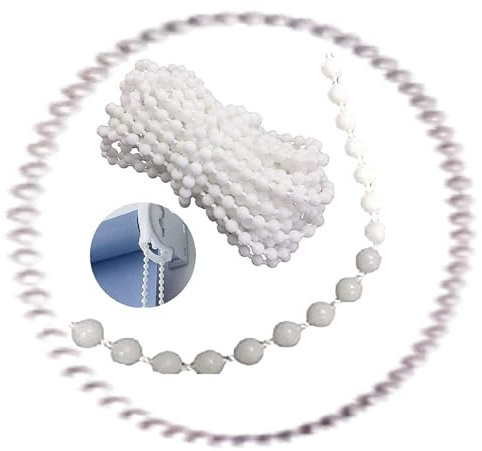 Showroom Vicidomini Catena Catenella Continua ad Anello Sfera Palline in plastica Tende a Pacchetto (419970N - 300 CM.)