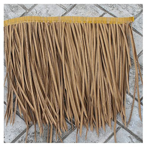 YYXDMFY Plastic Simulated thatch Artificial thatch for roof Decoration Durable Fake thatch Decorative Log House Pavilion Scenic Garden bar Simulation thatch Tile (Color : Color 4, Size : 0.5x9m)