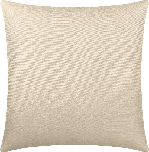 Erwin Müller Kuschelkissenbezug, Kissenhülle Nürnberg Doppel-Jersey, Natur Größe 40x40 cm - strapazierfest, temperaturausgleichend, mit Reißverschluss