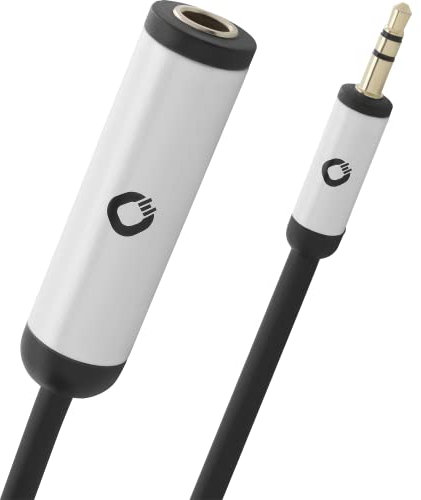 OEHLBACH I-Connect AD 63/35 - Stereo Audio-Adapter 6,3 mm Klinken-Buchse / 3,5 mm Klinken-Stecker, hochwertige Ausführung - 15cm