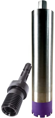 BoDi-TOOLS | Diamantborrkrona, kärnborr med 1 1/4 tums fäste och arbetslängd 400 mm, lådborr för betong | 82 mm och SDS Max-adapter