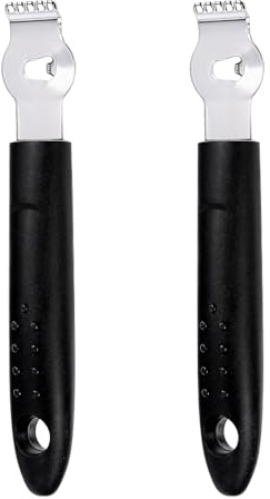 2 herramientas para rallar limón y cuchillo de canal, pelador de acero inoxidable para decorar cócteles, accesorios de barra de limón cítrico para el hogar (multifuncional)
