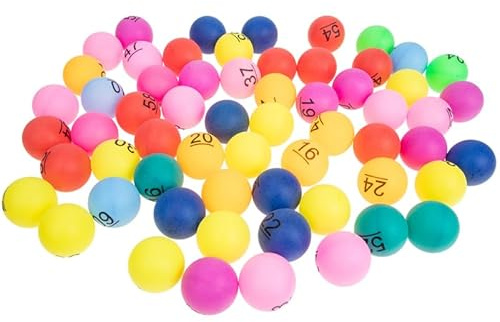 BESPORTBLE Balles Numérotées 1-90 pour Bingo Et Jeu De Loto Boules De Tirage Colorées en Plastique 90 Pièces pour Activités De Groupe Fêtes Et Tombola