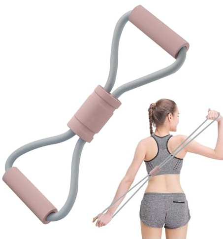Fitnessband: 40 tums motståndsband, halkfria, slitstarka fitnessband, fitnes bader med handtag | justerbara halkfria övningar för armar, bröst, axlar och e