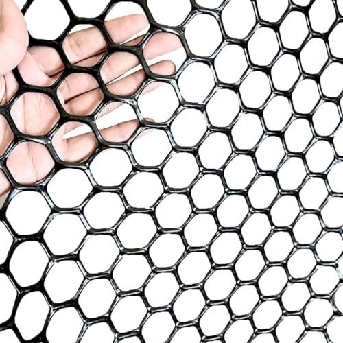 Heavy Du Svart Plast Kycklingstråd Mesh Staket Mångsidigt Djur Ber Fäktning för Fjäder Balkong Skydd Finns 0,5 x 4 m Storlek och 2,5 cm Nät