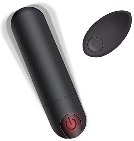 AUPLAY Minivibrator für Sie, Bullet Vibratoren mit Kabellos Fernbedienung, Klitoris und G-Punkt Stimulation Massagestab für Frauen, Silikon Klein Vibro Ei 10 Modi, Leise, Stark, Aufladbar (schwarz)