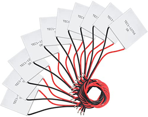 Diymore TEC1-12706 Heatsink Thermoelectric Cooler Cooling Peltier Plate Module 12V 6A 60W (10Pcs)