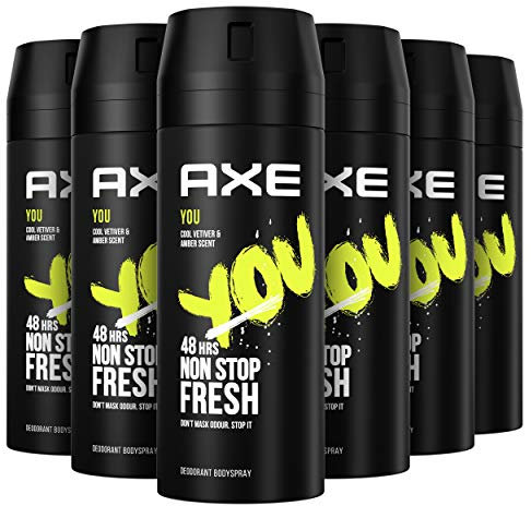 Axe Bodyspray You Deodorant für Herren, 150 ml, 6 Stück