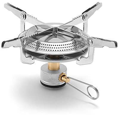 Lixada Camping Gasherd Gaskocher, Faltbarer Mini Gaskocher Campingkocher mit Aufbewahrungstasche, für Camping, Wandern, BBQ, Picknick