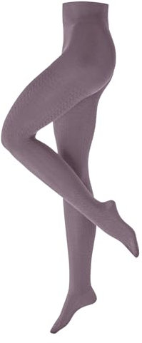 Burlington Cosy Cottage W Ti coton laine fantaisie 1 paire, Collants Femme, Rose Parrod Red 8840, 36-38