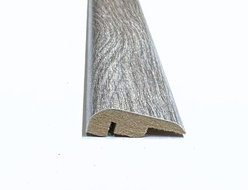 Orlando Classic Grey Laminate & Wood Flooring Section Transition Bar MDF Threshold Strip End Edge Profile Door Trim Moulding Oak (1, 900mm (2ft 9))