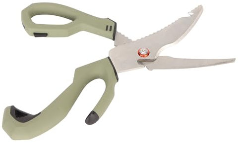 ANKROYU Ciseaux à poisson, ciseaux de cuisine en acier inoxydable, ciseaux à poisson amovibles polyvalents, ciseaux de cuisine en métal pour cuisine et camping